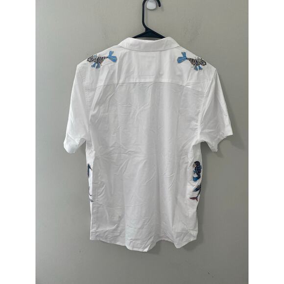 New Baja Llama, Dissident Split Personalities Snap Western Shirt Size XXL - Picture 5 of 5